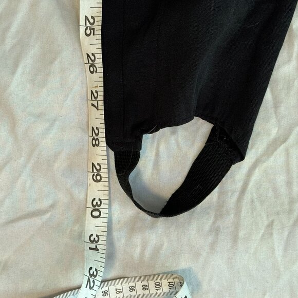 80s Vintage Black Strirrup Pants COUNTERPARTS Brand - Picture 10 of 11